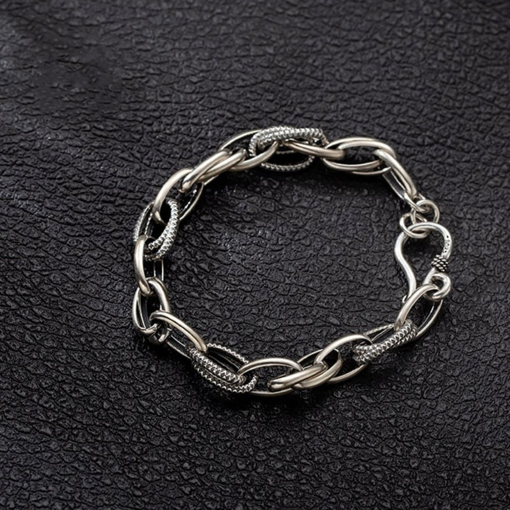 *NEW 925 Sterling Silver Link Chain Bracelet A - Picture 5 of 7